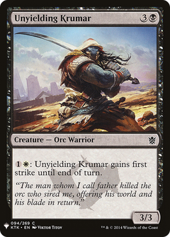 Unyielding Krumar (LIST-KTK-94) - The List-1