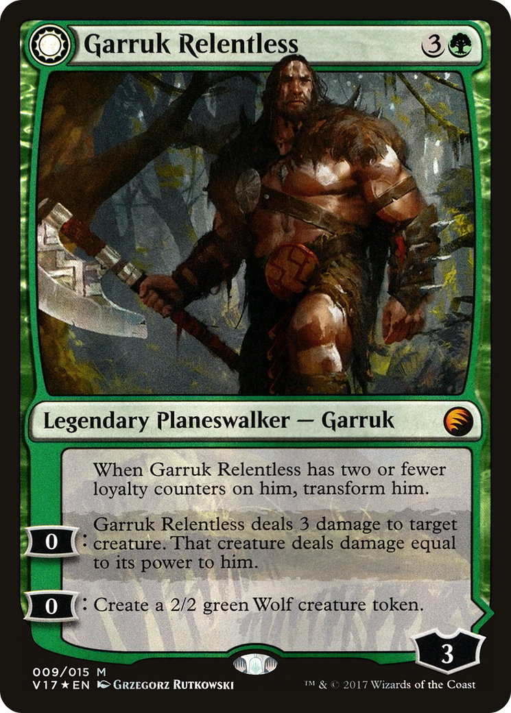 Garruk Relentless // Garruk, the Veil-Cursed [From the Vault: Transform]-3