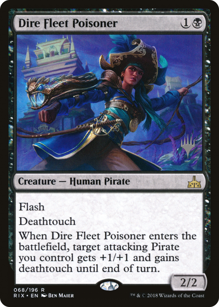 Dire Fleet Poisoner (Promo Pack) [Rivals of Ixalan Promos]-1