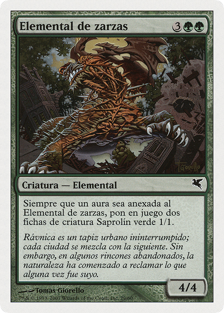 Bramble Elemental (French) - "Elemental de ronces" (PSAL-J29) - Salvat 2005-1