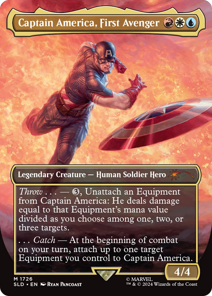 Captain America, First Avenger (SLD-1726) - Secret Lair Drop (Borderless) Foil-1