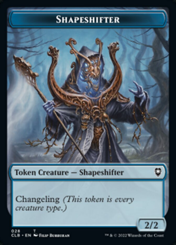 Shapeshifter (024) // Shapeshifter (028) Double-Sided Token [Commander Legends: Battle for Baldur's Gate Tokens]-2