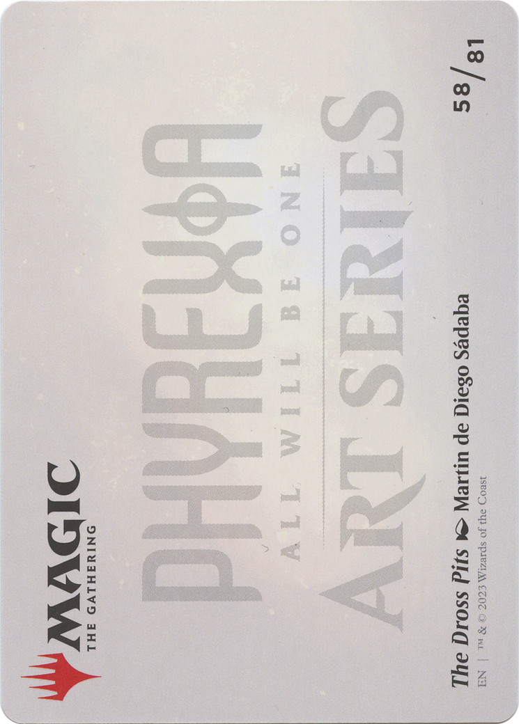 The Dross Pits // The Dross Pits (AONE-058) - Phyrexia: All Will Be One Art Series (Borderless)-2