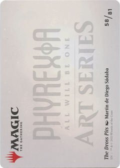 The Dross Pits // The Dross Pits (AONE-058) - Phyrexia: All Will Be One Art Series (Borderless) Foil-2