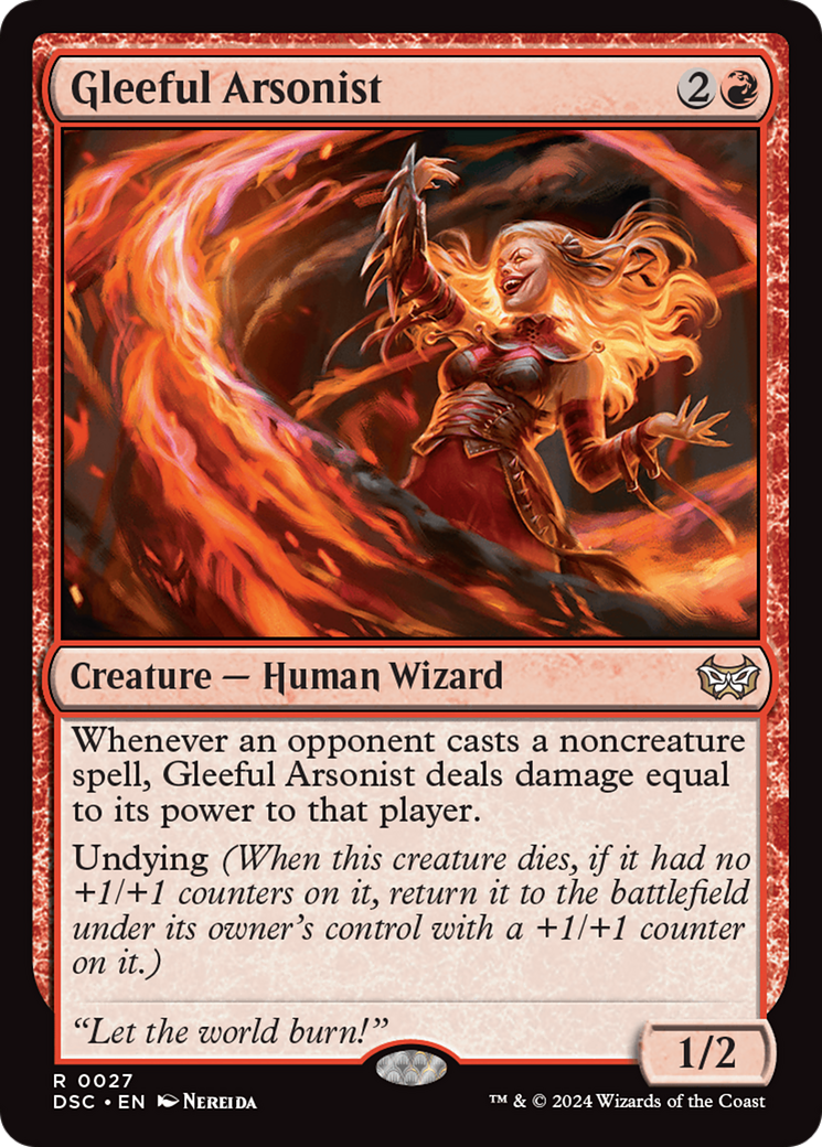 Gleeful Arsonist [Duskmourn: House of Horror Commander]-1