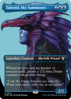 Talrand, Sky Summoner (Borderless Profile) [Commander Masters]-1