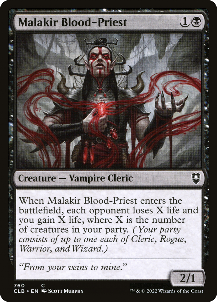Malakir Blood-Priest [Commander Legends: Battle for Baldur's Gate]-1