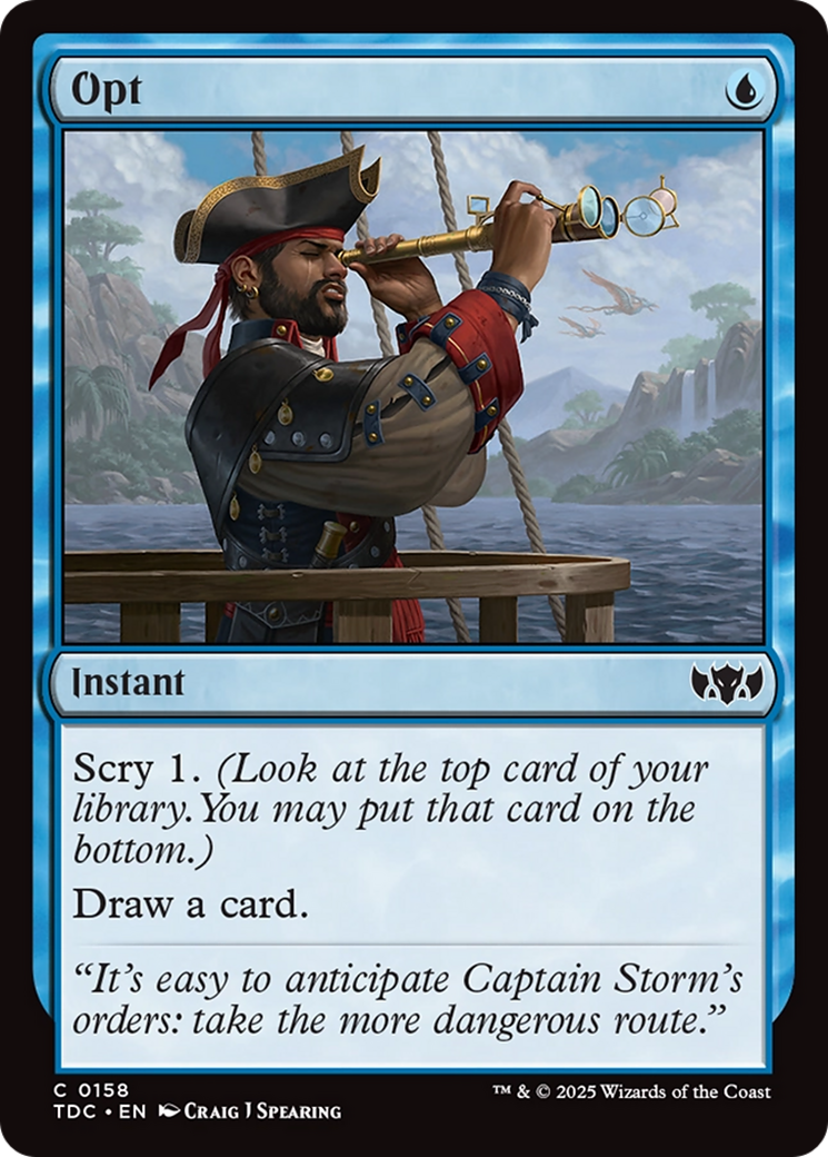 Opt [Tarkir: Dragonstorm Commander]-1