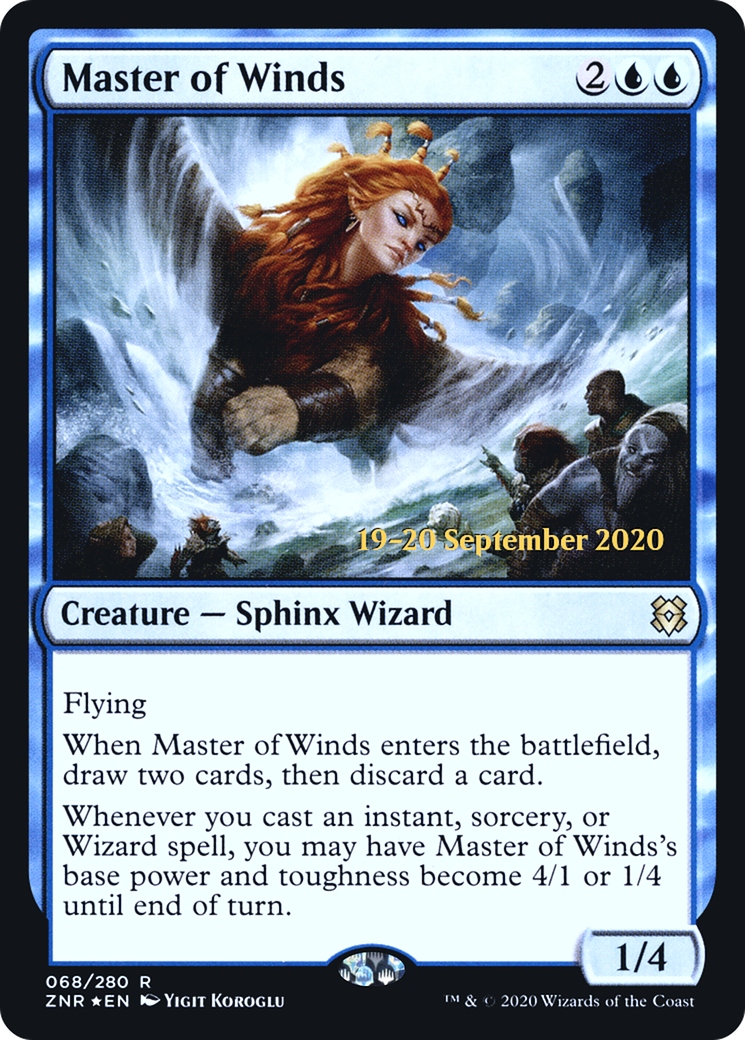 Master of Winds [Zendikar Rising Prerelease Promos]-1