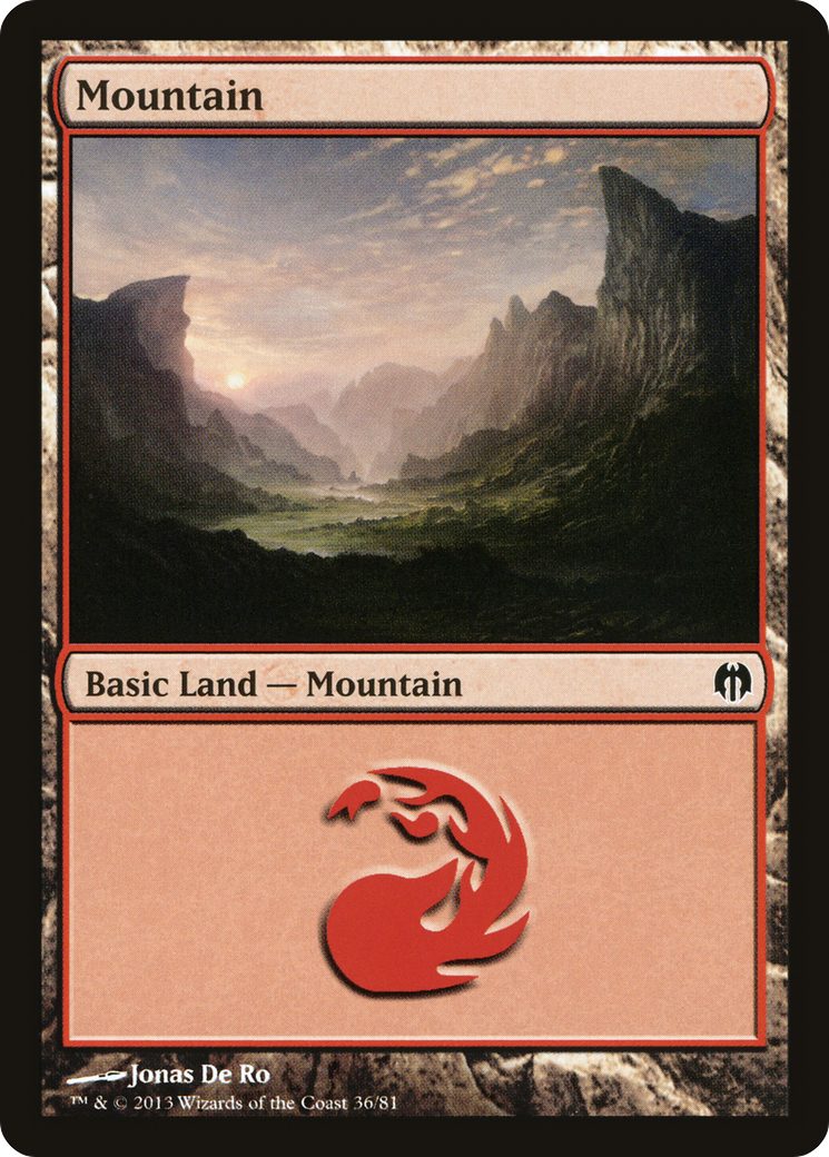Mountain (36) [Duel Decks: Heroes vs. Monsters]-1