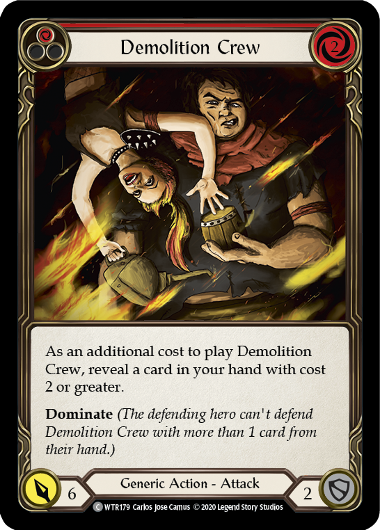 Demolition Crew (Red) [U-WTR179] (Welcome to Rathe Unlimited)  Unlimited Rainbow Foil-2