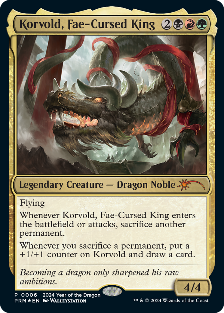 Korvold, Fae-Cursed King (Year of the Dragon 2024) [Standard Showdown Promos]-1
