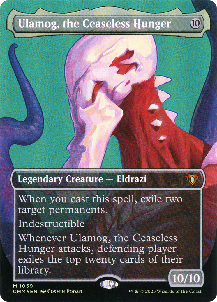 Ulamog, the Ceaseless Hunger (Textured Foil) (CMM-1059) - Commander Masters (Borderless) Foil-1