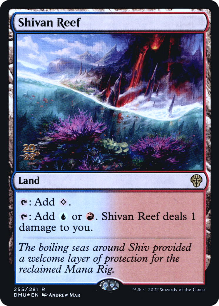 Shivan Reef [Dominaria United Prerelease Promos]-1