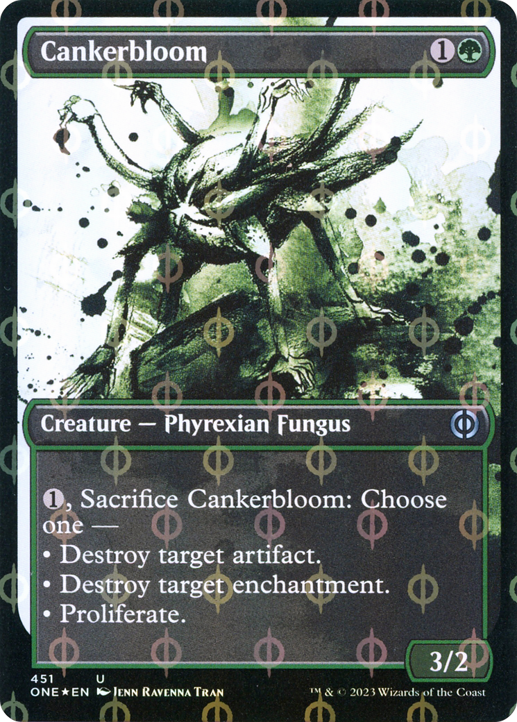 Cankerbloom (Showcase Ichor Step-and-Compleat Foil) [Phyrexia: All Will Be One]-1