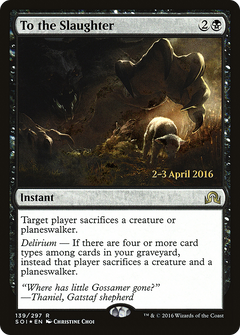 To the Slaughter [Shadows over Innistrad Prerelease Promos]-1