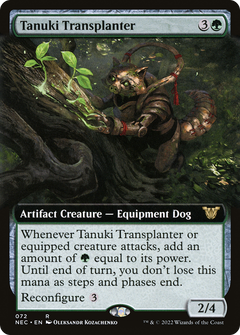 Tanuki Transplanter (Extended Art) [Kamigawa: Neon Dynasty Commander]-1