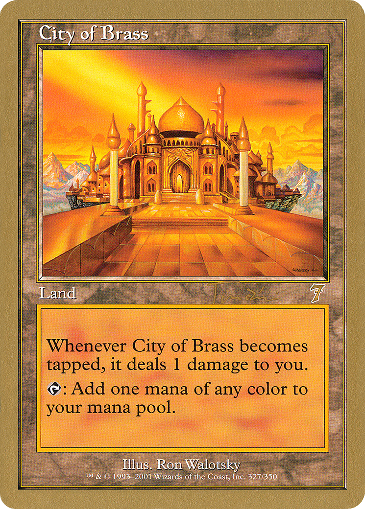 City of Brass - 2001 Jan Tomcani (7ED) (WCD-) - World Championship Decks 2001-1