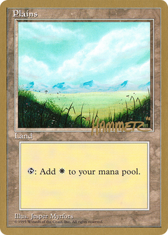 Plains (C) - 1996 Shawn "Hammer" Regnier (4ED) (WCD-) - Pro Tour Collector Set-1