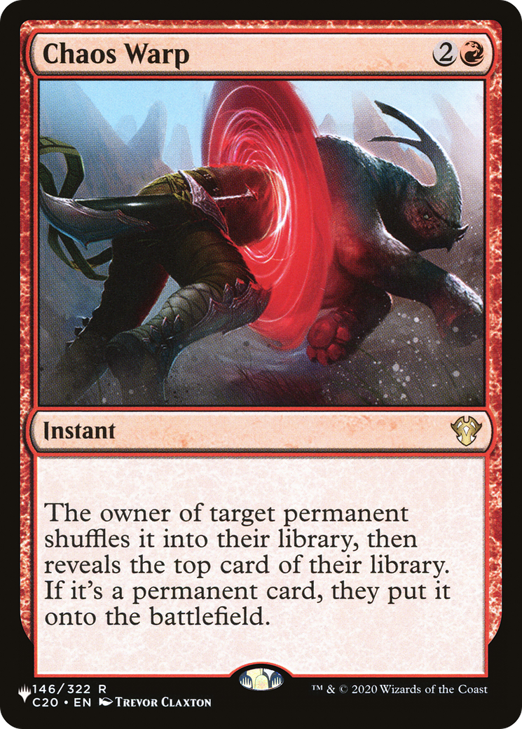 Chaos Warp [Secret Lair: Heads I Win, Tails You Lose]-1