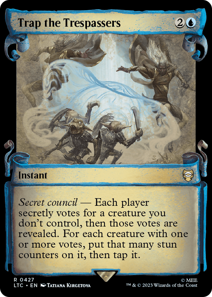 Trap the Trespassers (Showcase Scrolls) (LTC-427) - Tales of Middle-earth Commander: (Showcase) Foil-1
