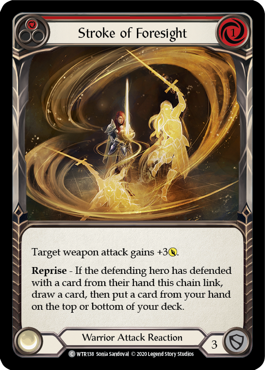 Stroke of Foresight (Red) [U-WTR138] (Welcome to Rathe Unlimited)  Unlimited Normal-2