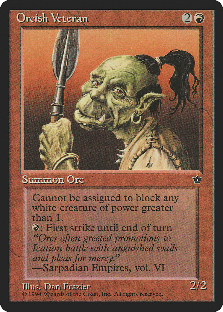 Orcish Veteran (Dan Frazier) [Fallen Empires]-1