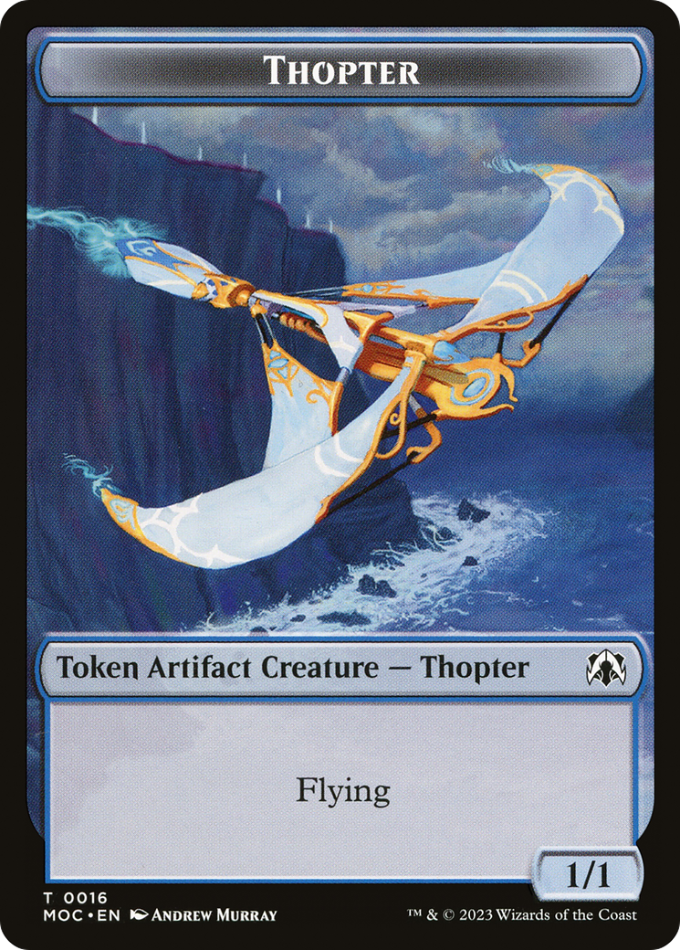 Thopter (TMOC-016) - March of the Machine Commander Tokens-1