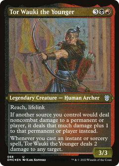 Tor Wauki the Younger (DMC-068) - Dominaria United Commander Etched Foil-1