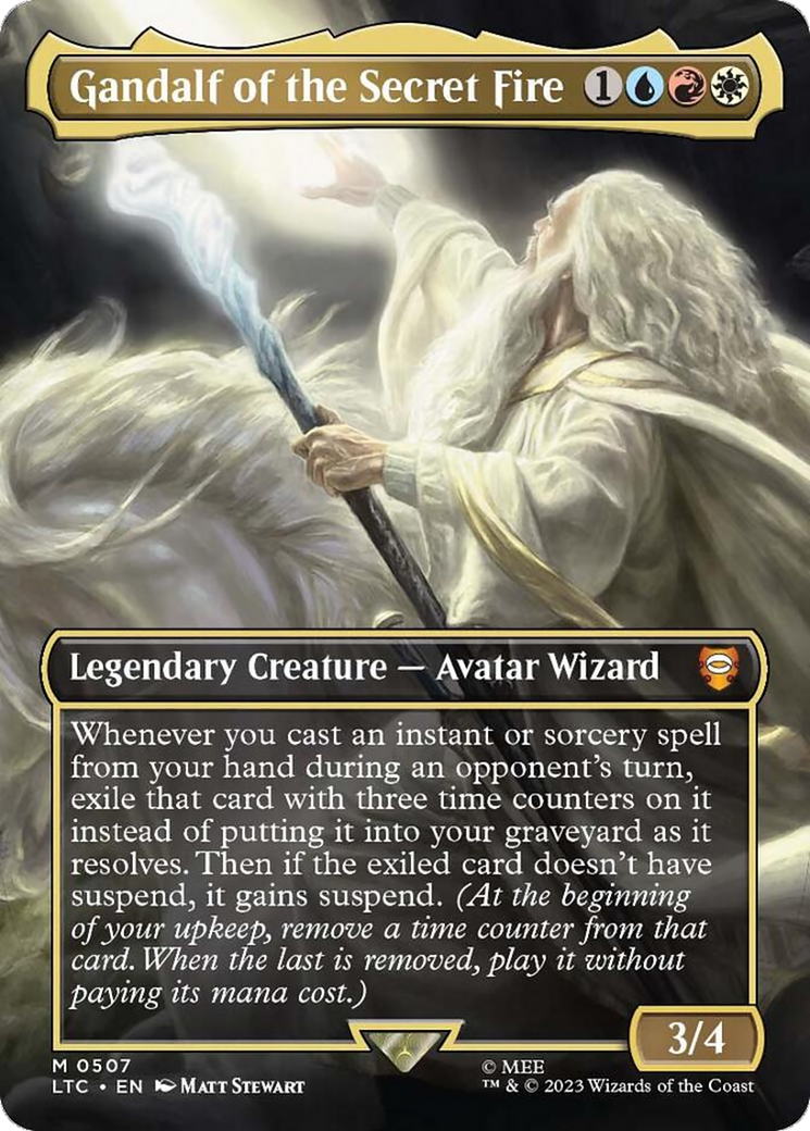 Gandalf of the Secret Fire (Borderless) [The Lord of the Rings: Tales of Middle-Earth Commander]-1