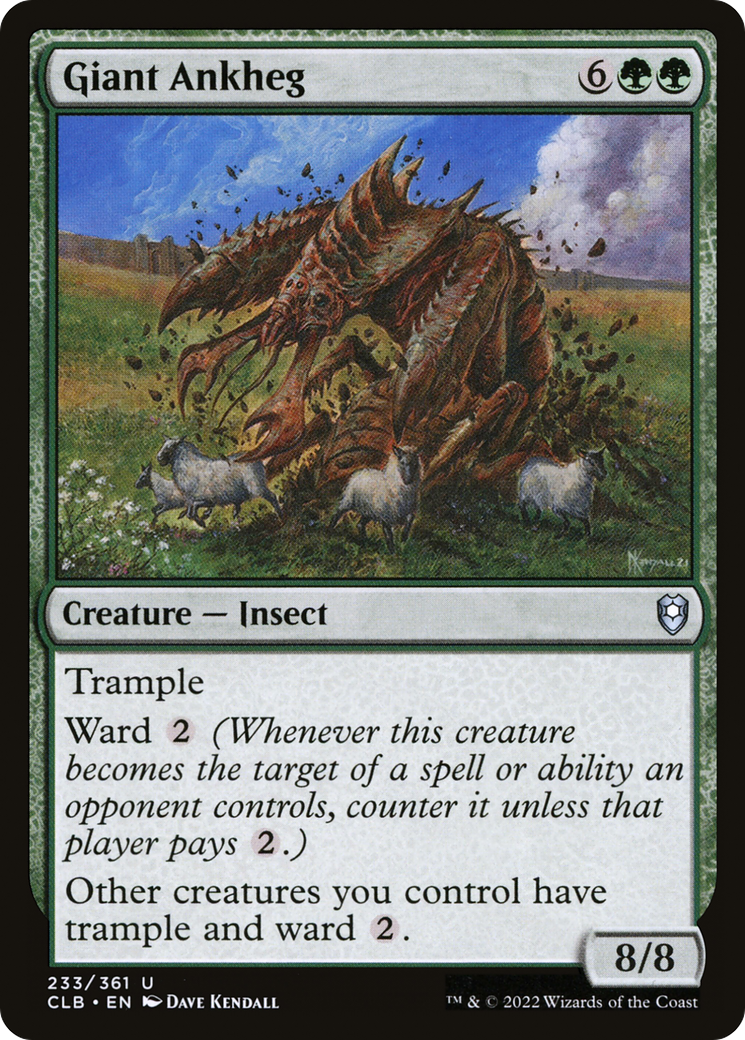 Giant Ankheg [Commander Legends: Battle for Baldur's Gate]-1