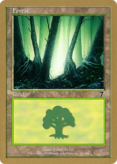 Forest (330) - 2002 Raphael Levy (7ED) (WCD-) - World Championship Decks 2002-1