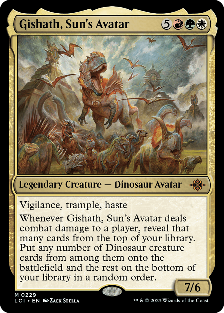 Gishath, Sun's Avatar [The Lost Caverns of Ixalan]-1