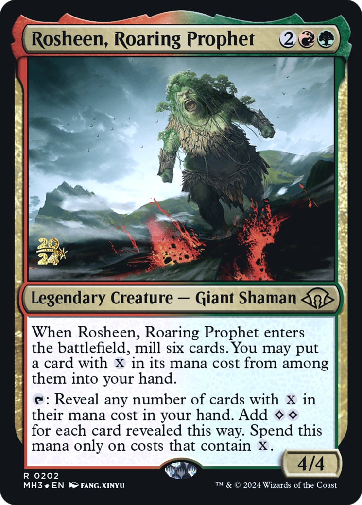 Rosheen, Roaring Prophet [Modern Horizons 3 Prerelease Promos]-1