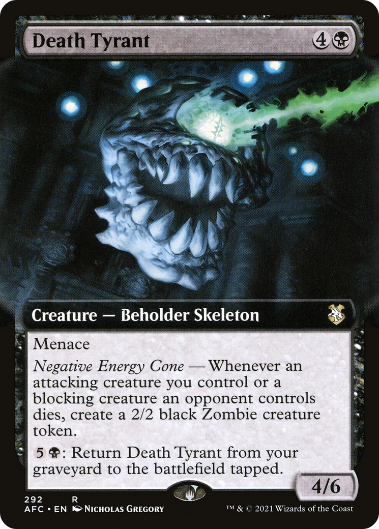 Death Tyrant (Extended Art) [Dungeons & Dragons: Adventures in the Forgotten Realms Commander]-1