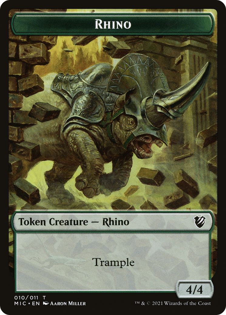 Rhino (TMIC-010) - Midnight Hunt Commander Tokens-1