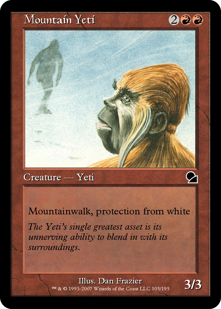 Mountain Yeti (ME1-105) - Masters Edition Foil-1