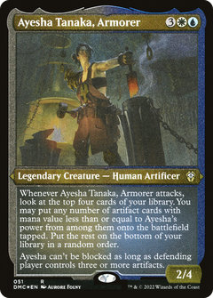 Ayesha Tanaka, Armorer (DMC-051) - Dominaria United Commander Etched Foil-1