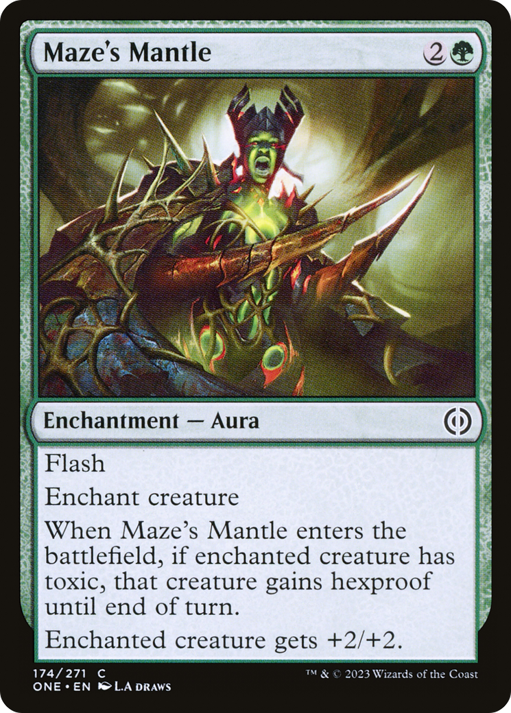 Maze's Mantle [Phyrexia: All Will Be One]-1