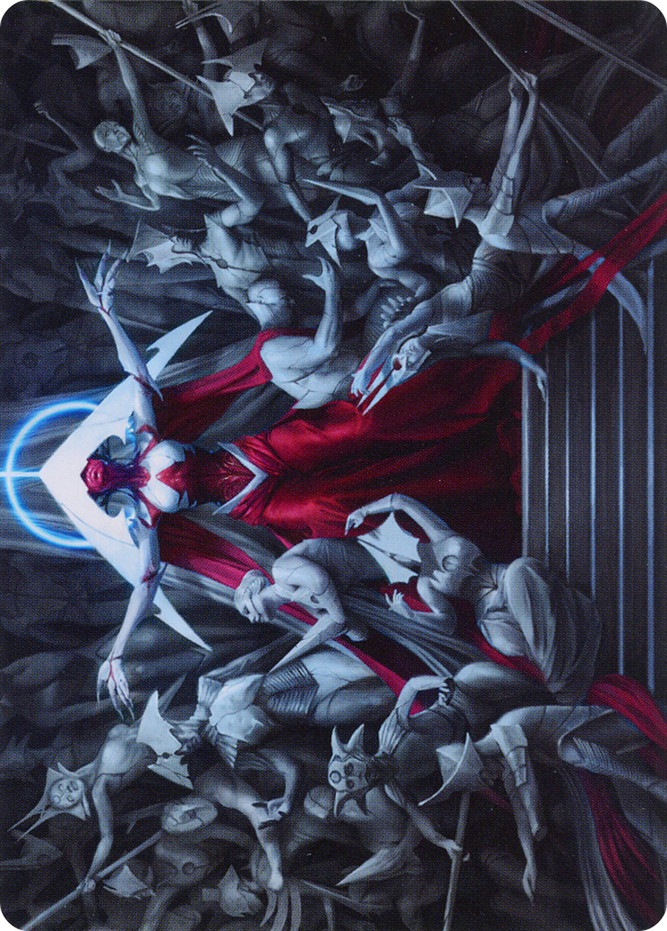 Elesh Norn, Mother of Machines // Elesh Norn, Mother of Machines (AONE-002) - Phyrexia: All Will Be One Art Series (Borderless) Foil-1