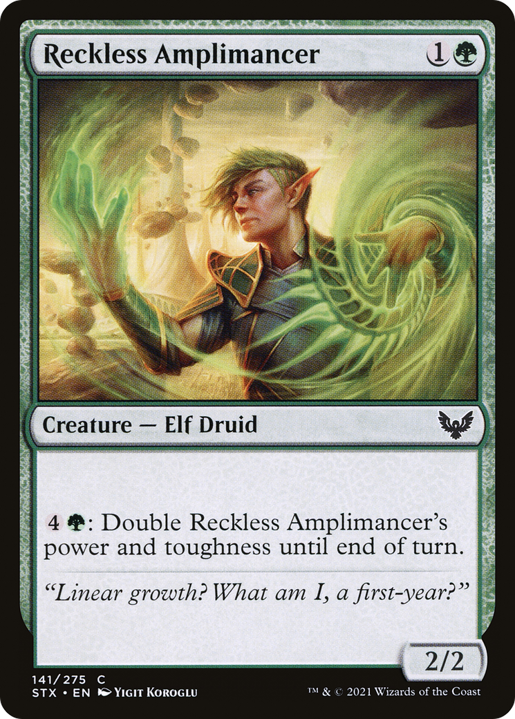Reckless Amplimancer [Strixhaven: School of Mages]-1