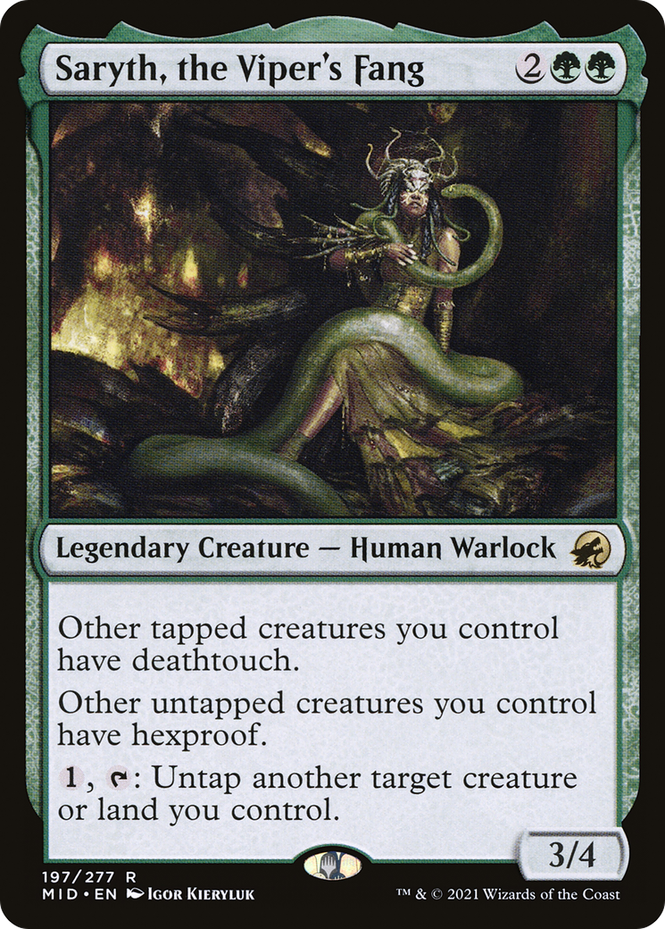 Saryth, the Viper's Fang [Innistrad: Midnight Hunt]-1