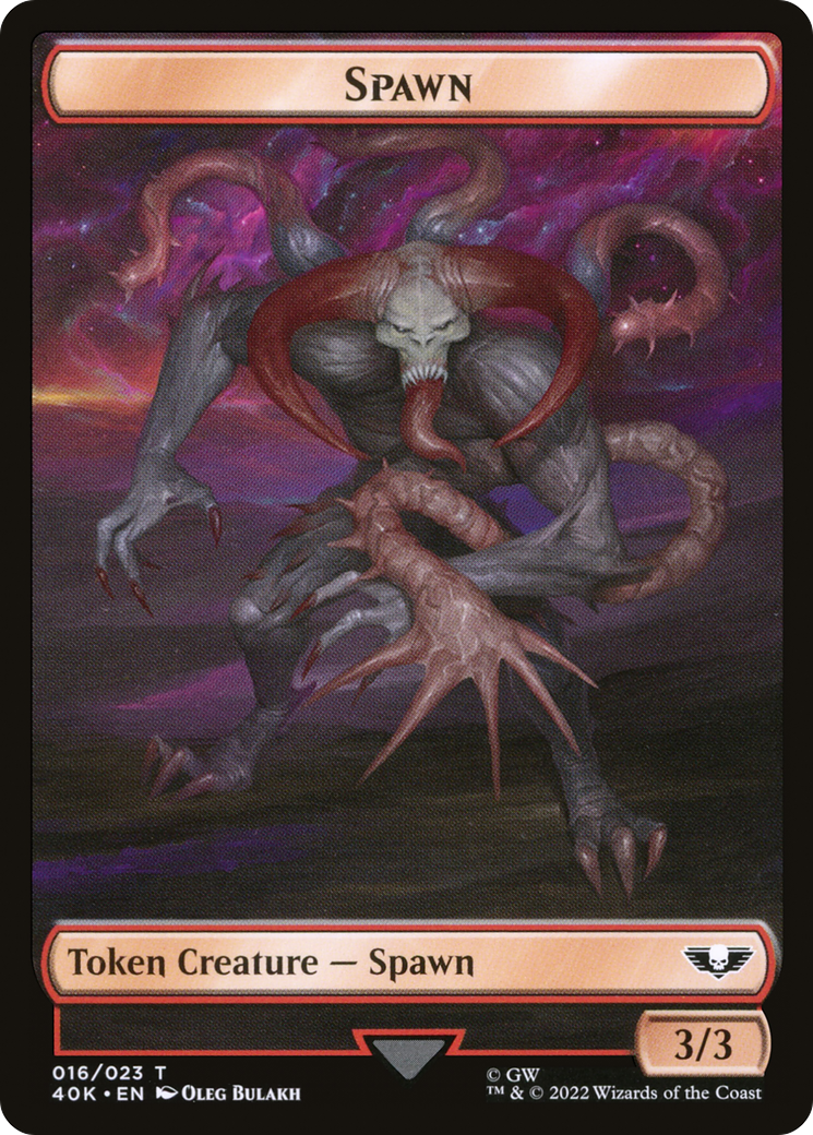 Spawn (T40K-016) - Warhammer 40,000 Tokens-1
