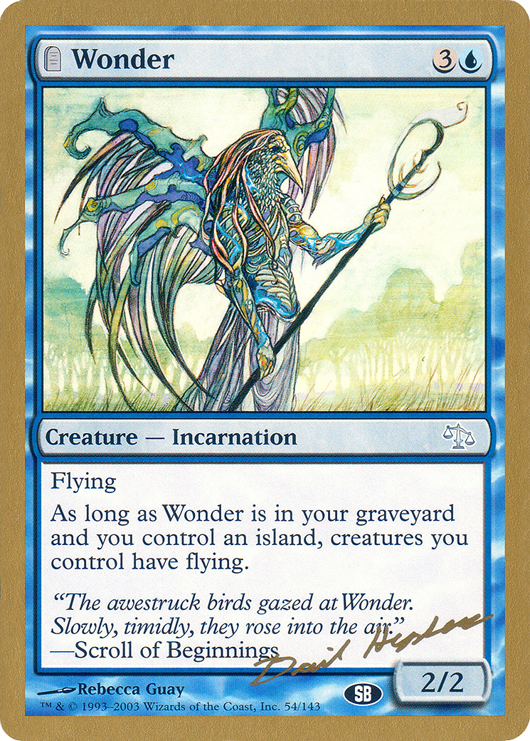Wonder - 2003 Dave Humpherys (JUD) (SB) (WCD-) - World Championship Decks 2003-1