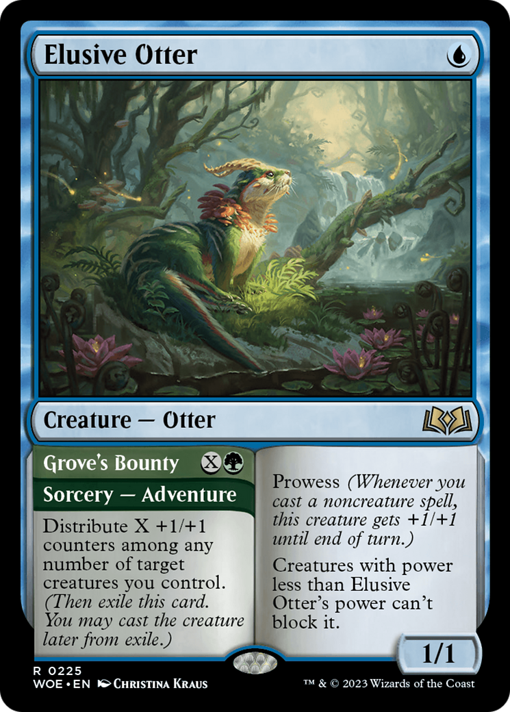 Elusive Otter // Grove's Bounty [Wilds of Eldraine]-1