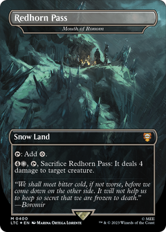 Redhorn Pass - Mouth of Ronom (Surge Foil Realms and Relics) [The Lord of the Rings: Tales of Middle-Earth Commander]-1