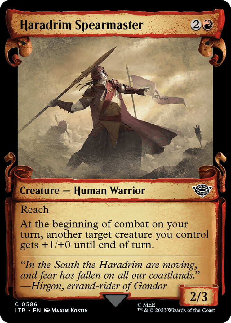 Haradrim Spearmaster [The Lord of the Rings: Tales of Middle-Earth Showcase Scrolls]-1