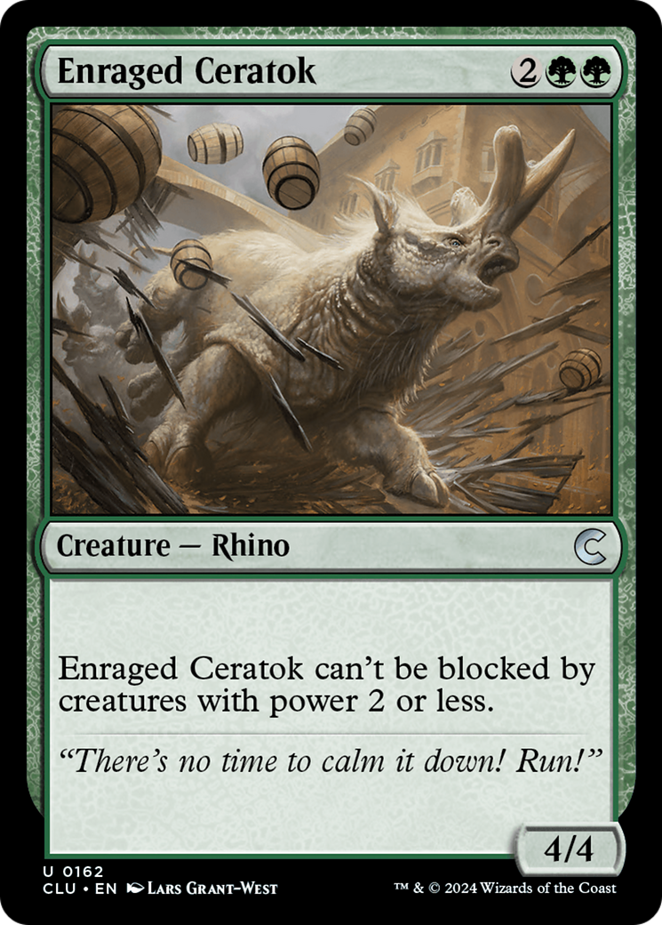 Enraged Ceratok [Ravnica: Clue Edition]-1