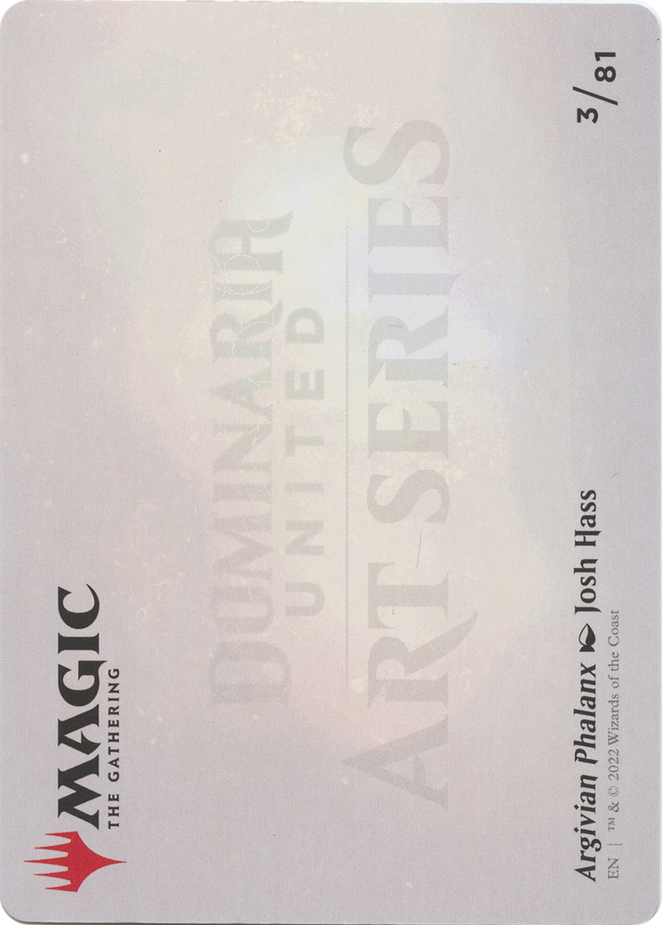 Argivian Phalanx // Argivian Phalanx (ADMU-003) - Dominaria United Art Series (Borderless)-2