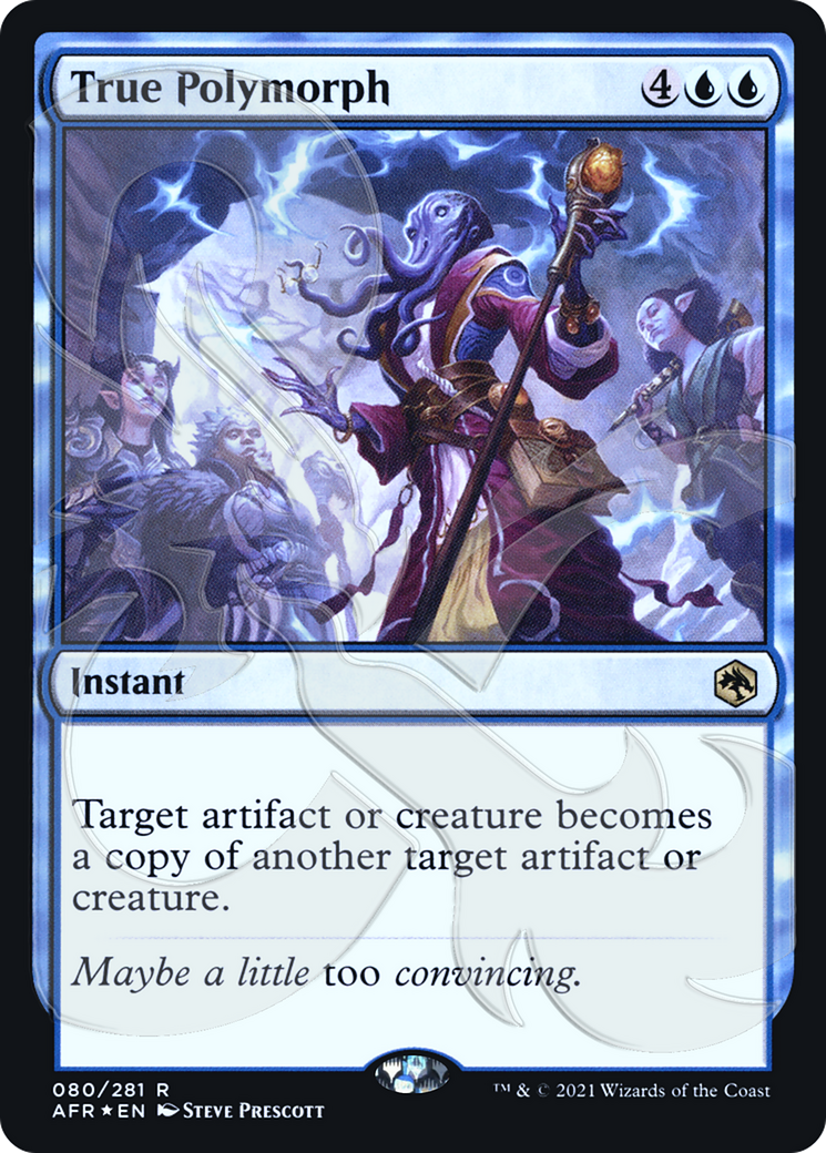 True Polymorph (AFR&-080) - Adventures in the Forgotten Realms Promos Foil-1